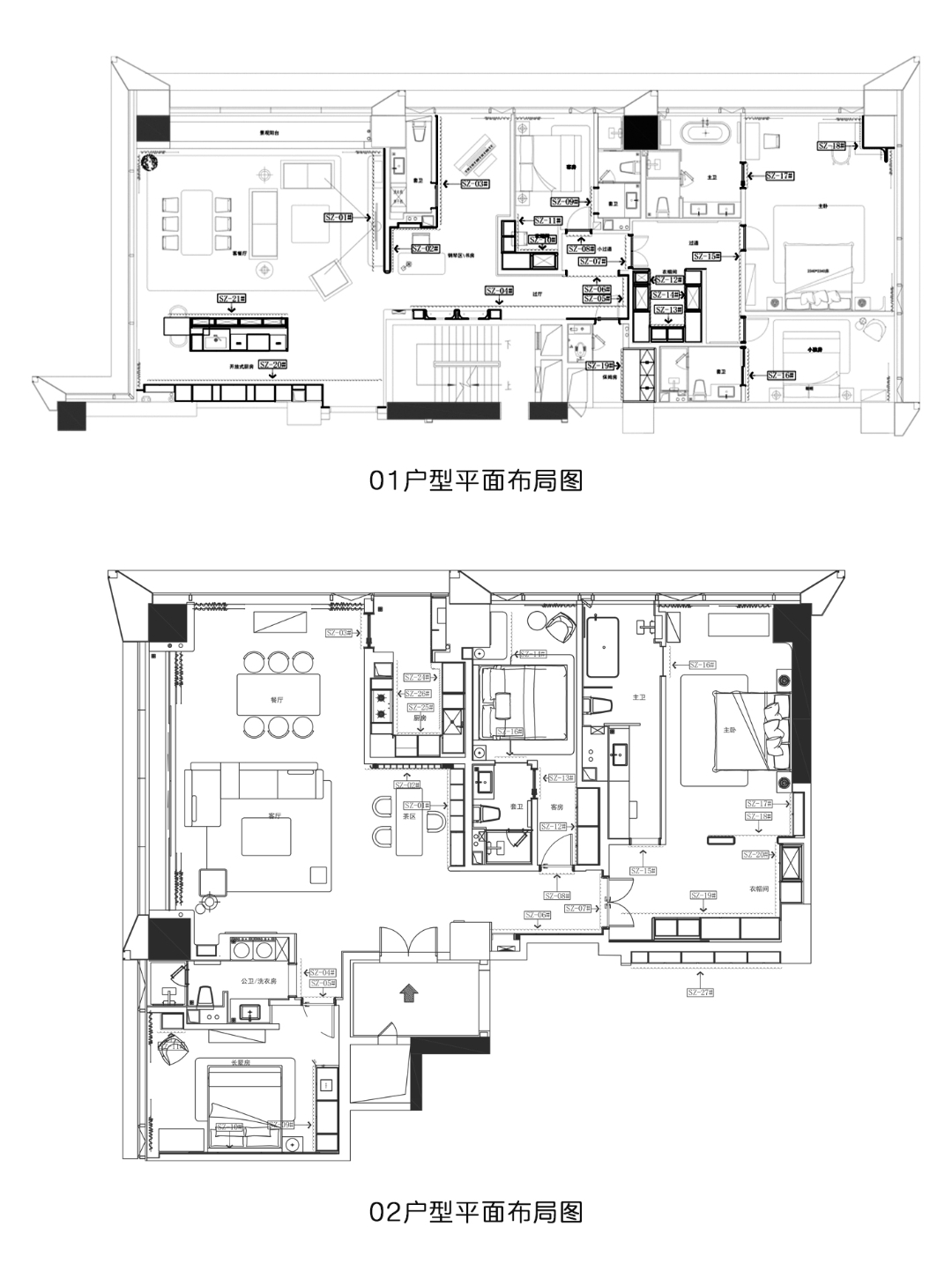 案例赏析|九曜公馆|云端宅邸,两代人的理想生活叙事(图44) 平面图.jpg